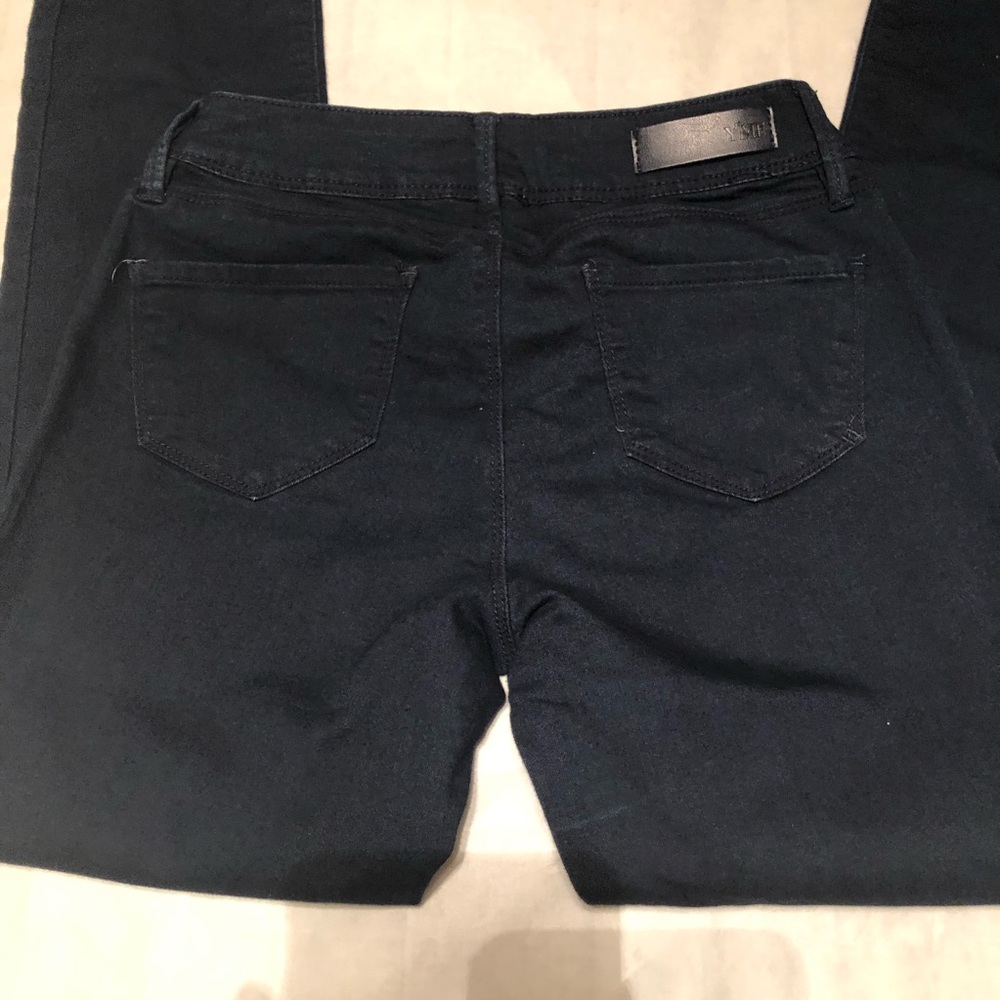 YMI Skinny Stretch Navy Blue Jeans Juniors Size 1 - Picture 3 of 5
